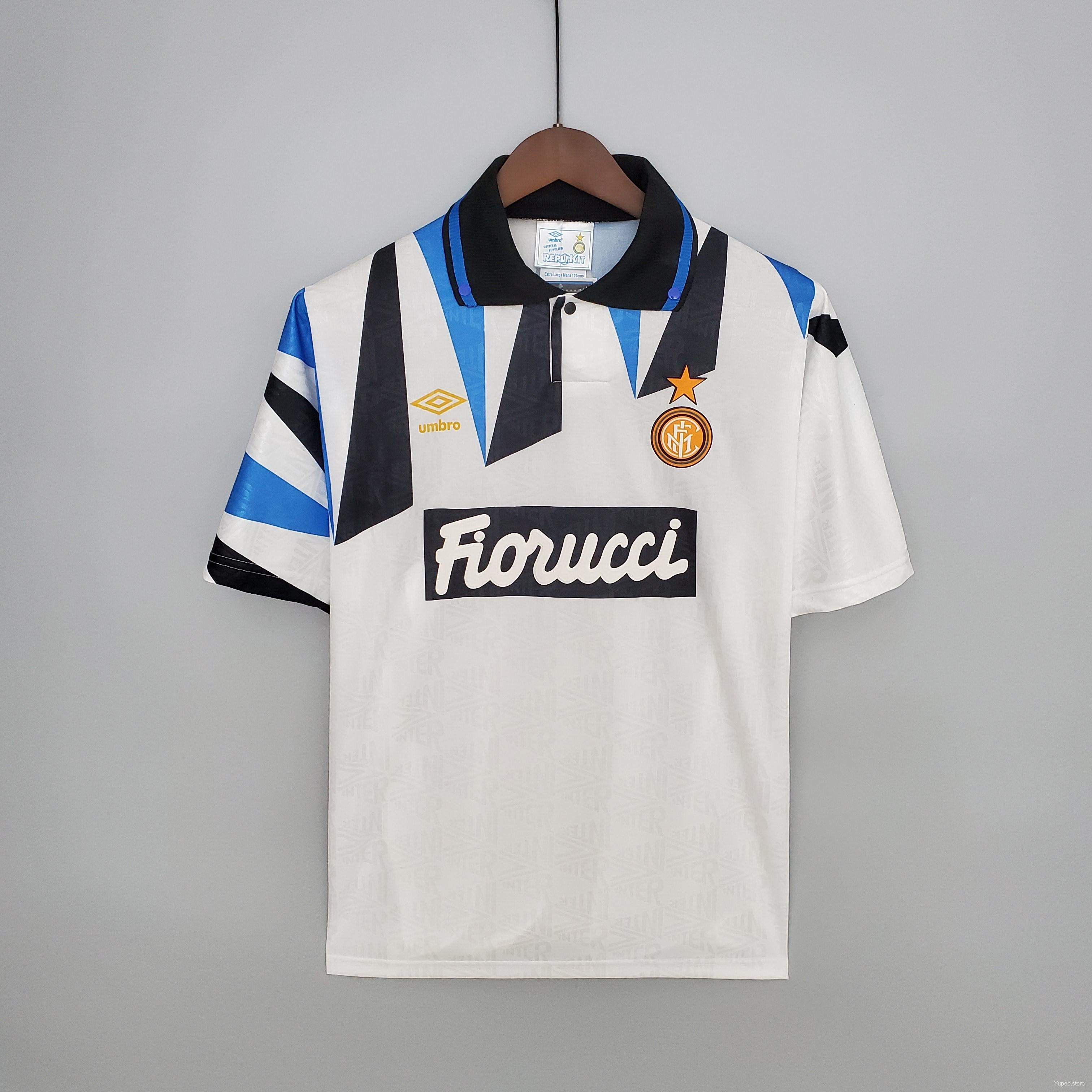 Retro Inter Milan 1992/93 Away Jersey - Soccer Jersey Central