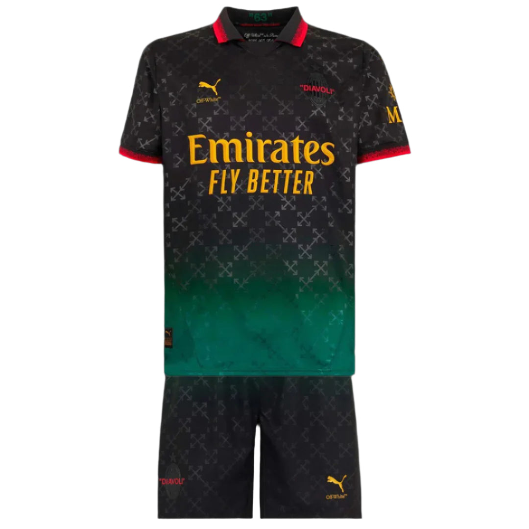 2024/25 AC Milan Fourth Kids Kit - Soccer Jersey Central
