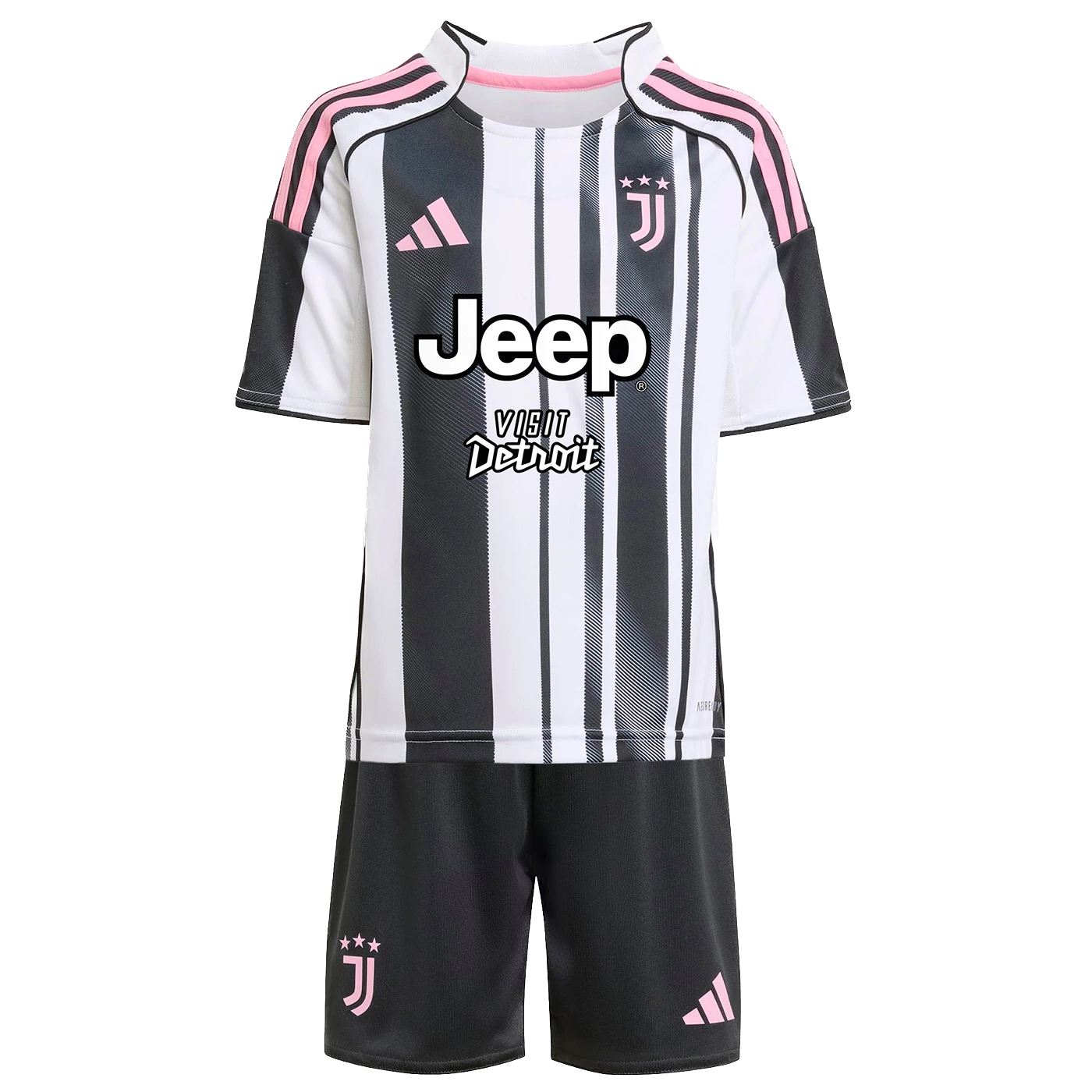 Juventus 2025/26 Home Kids Kit - Soccer Jersey Central