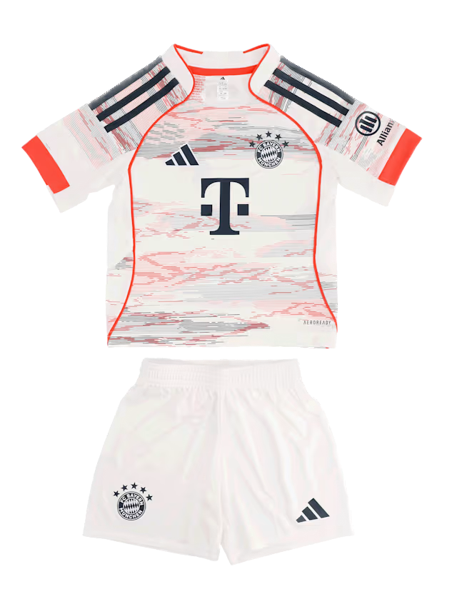 Bayern Munich 2025/26 Away Kids Kit - Soccer Jersey Central