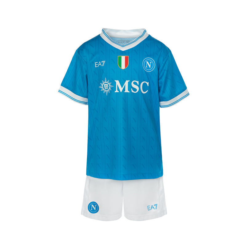 SSC Napoli 2025/26 Home Kids Kit - Soccer Jersey Central