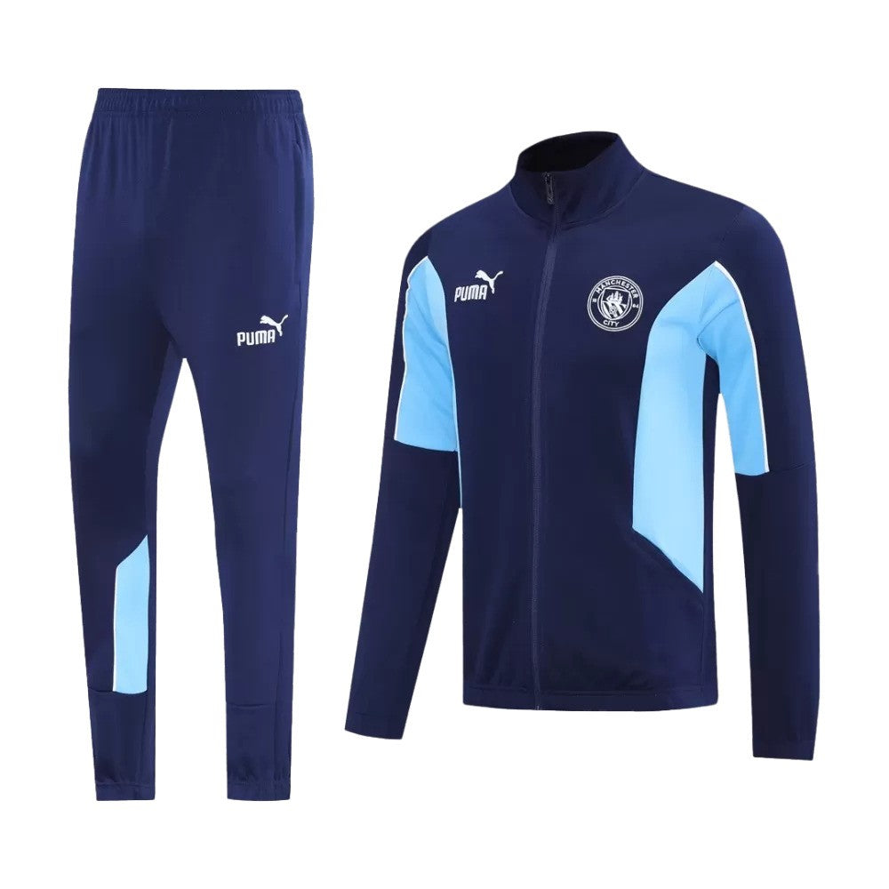 Manchester City 2025/26 Jacket Tracksuit - Navy - Soccer Jersey Central
