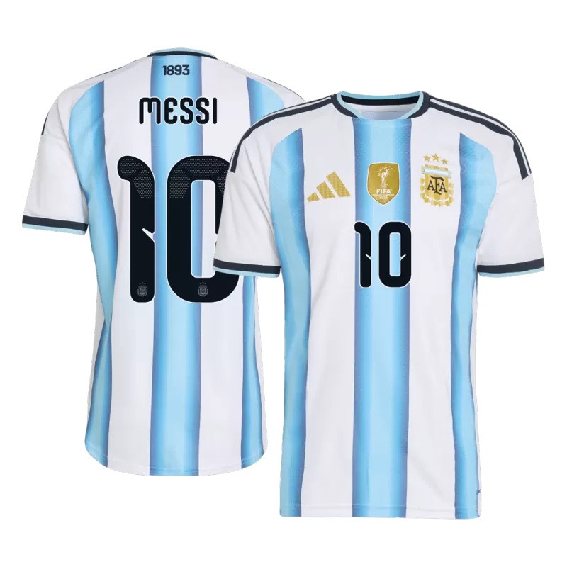 Argentina 2026 Messi Home Jersey with World Champions Patch - Soccer Jersey Central