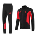 AC Milan 2025/26 Jacket Tracksuit - Black - Soccer Jersey Central