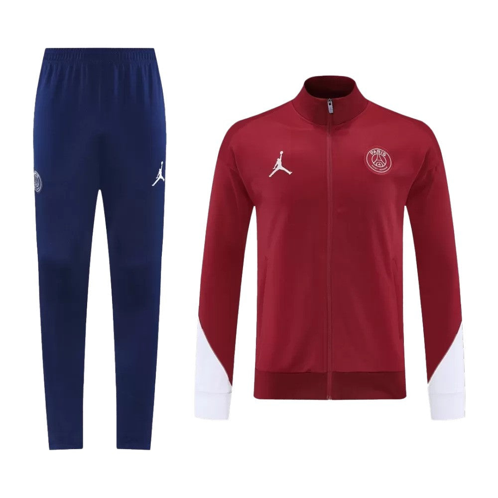PSG 2025/26 Jacket Tracksuit - Red - Soccer Jersey Central