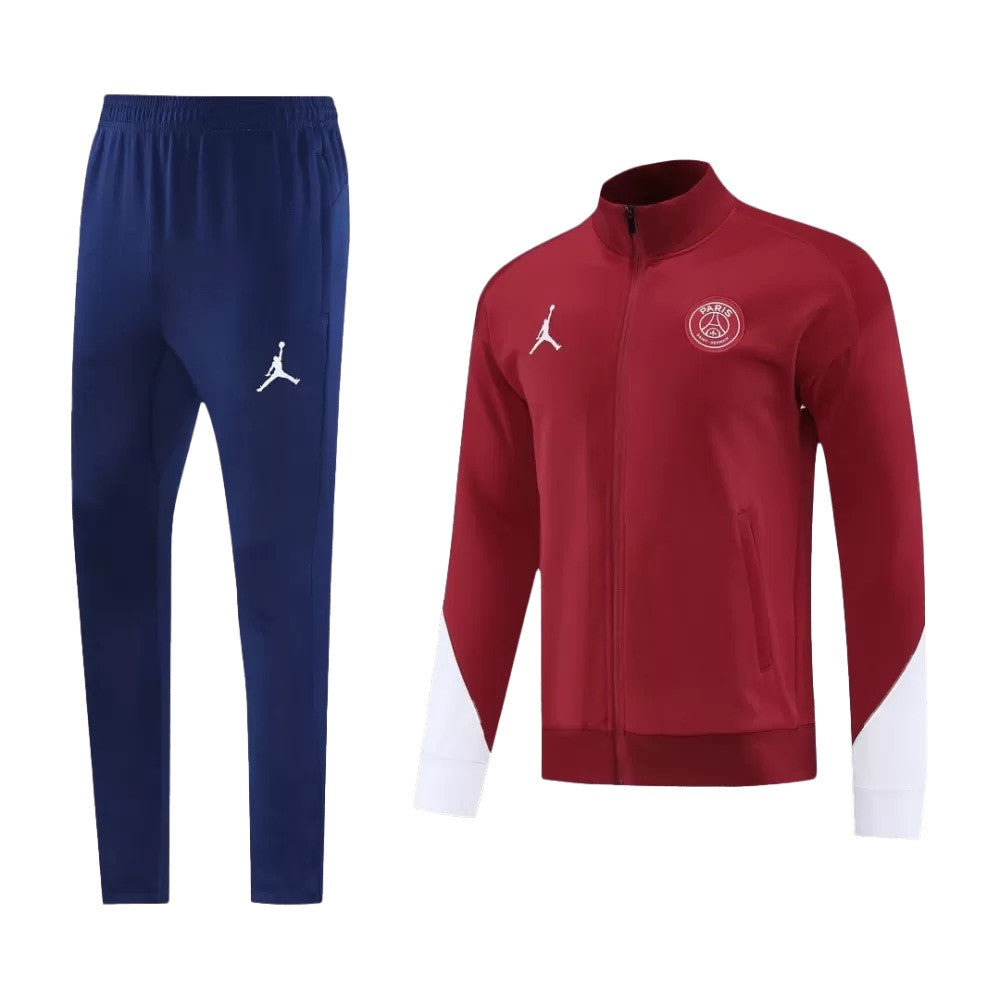 PSG 2025/26 Jacket Tracksuit - Red - Soccer Jersey Central