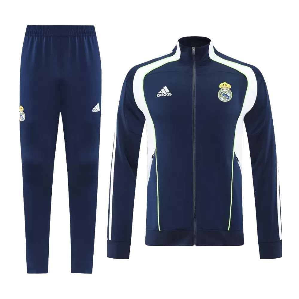 Real Madrid 2025/26 Jacket Tracksuit - Navy - Soccer Jersey Central