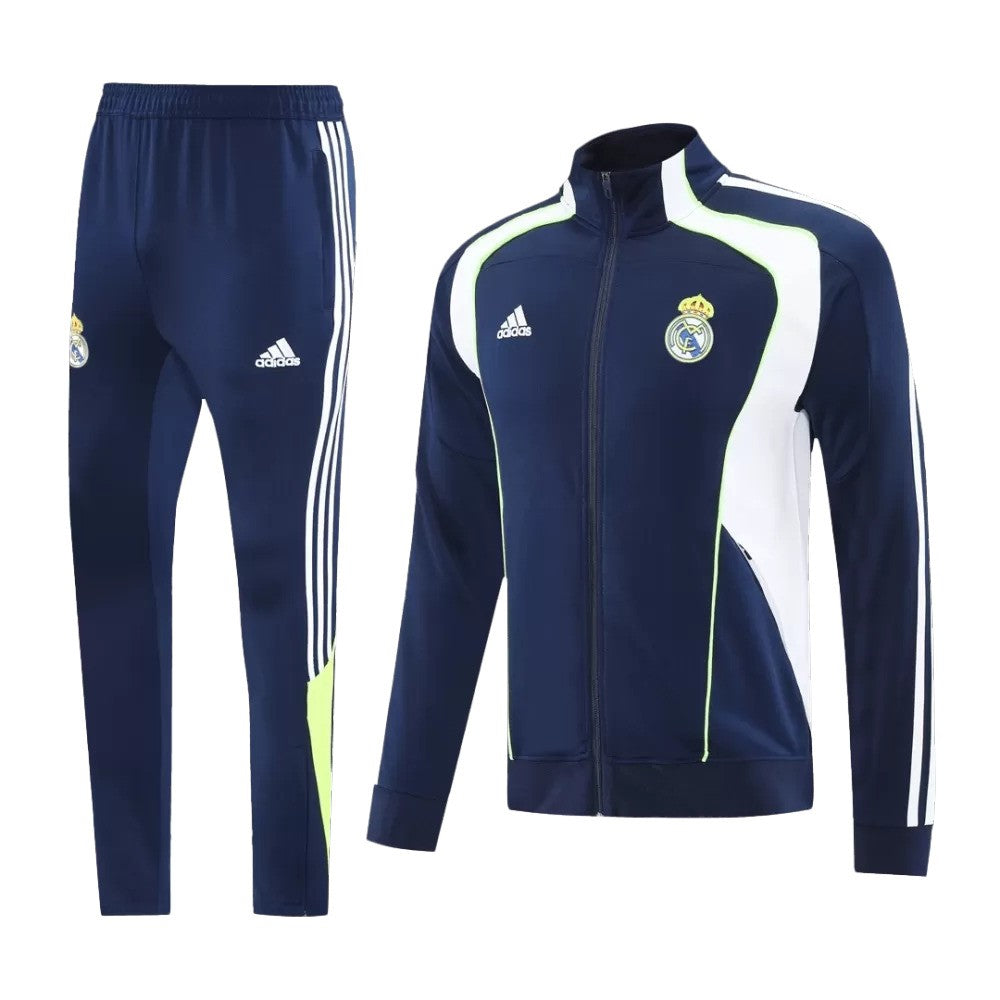 Real Madrid 2025/26 Jacket Tracksuit - Navy - Soccer Jersey Central