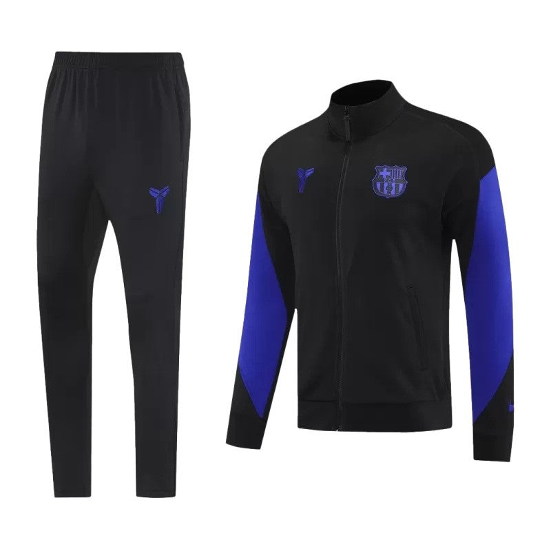 Barcelona 2025/26 Jacket Tracksuit - Black & Purple - Soccer Jersey Central