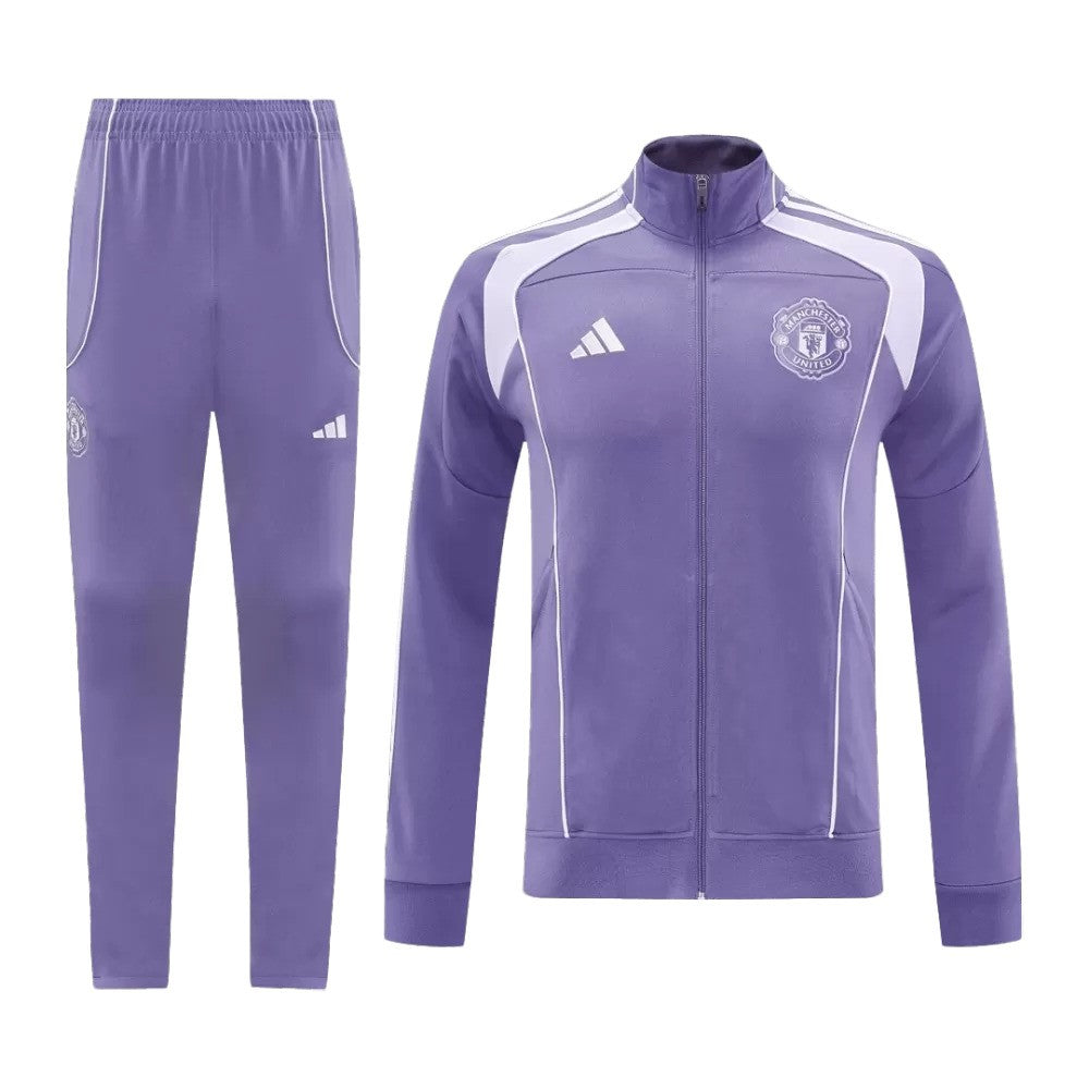 Manchester United 2025/26 Jacket Tracksuit - Purple - Soccer Jersey Central