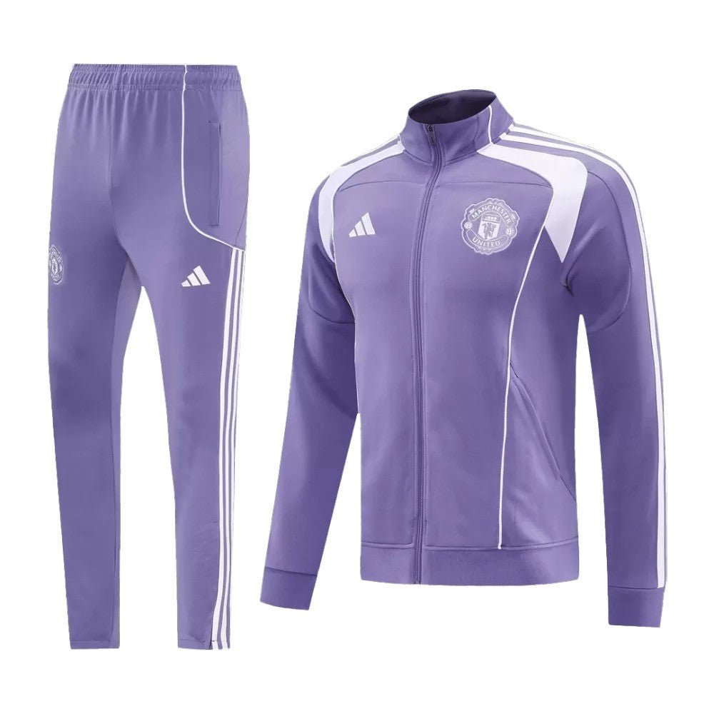 Manchester United 2025/26 Jacket Tracksuit - Purple - Soccer Jersey Central